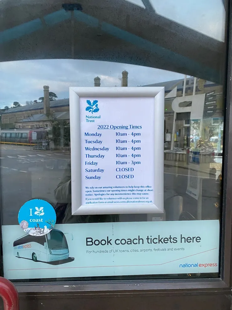 Cornwall Visitor Center opening times for 2022