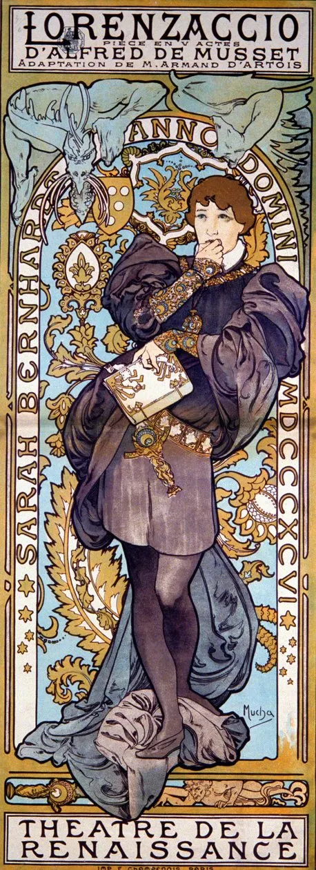 《羅倫札奇歐》是由法國作家&nbsp;阿爾弗雷德·德·繆塞（Alfred de Musset）創作的歷史劇，靈感來自真實人物洛倫佐·德·美第奇（Lorenzo de' Medici）。莎拉演出Lorenzo一角，這是她最著名的男裝角色之一。