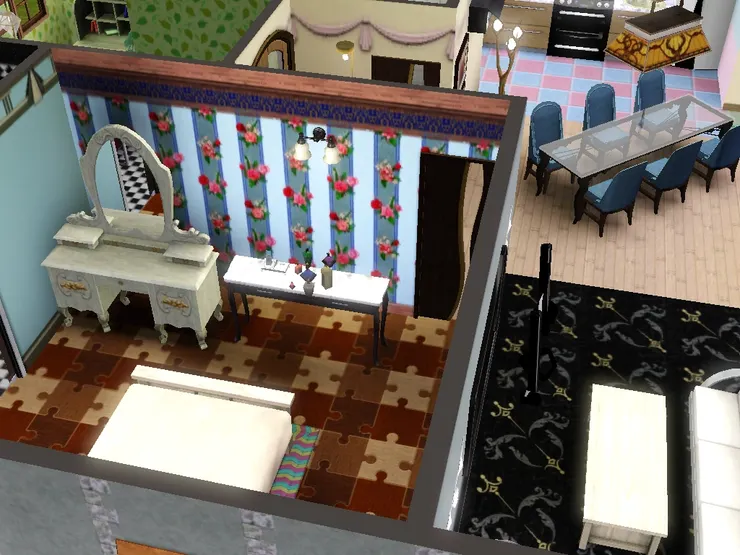 玫瑰花壁紙好像很女性化。