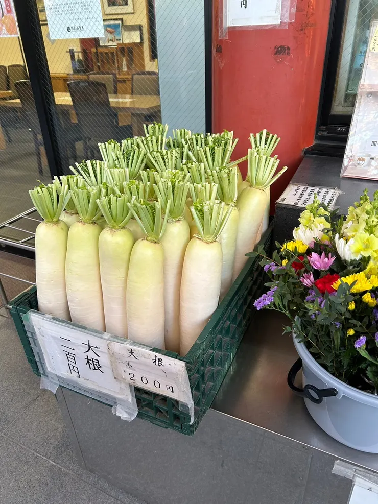 供奉用的白蘿蔔