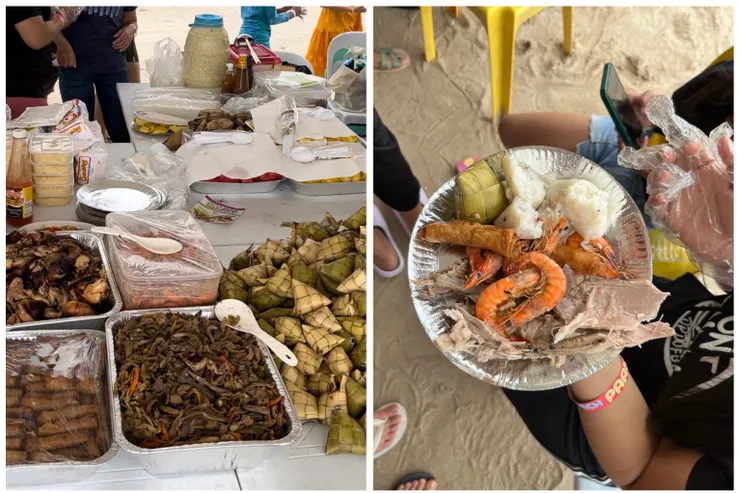 滿桌食物與裝盤