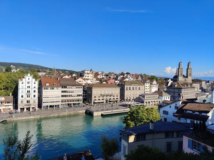 林登霍夫山Niederdorf 平台眺望蘇黎世風光