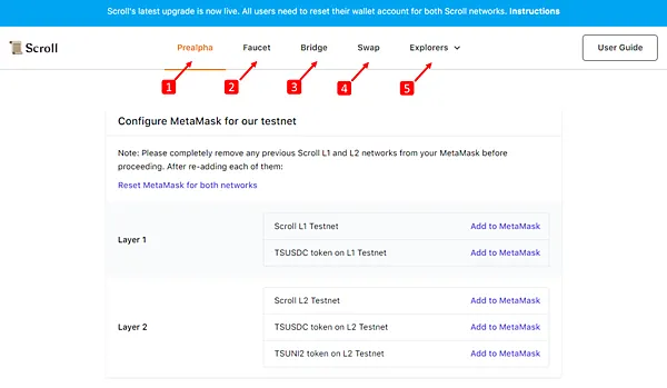 Scroll｜連V神都在推文的一條公鏈 Scroll Testnet 操作指南/使用教學