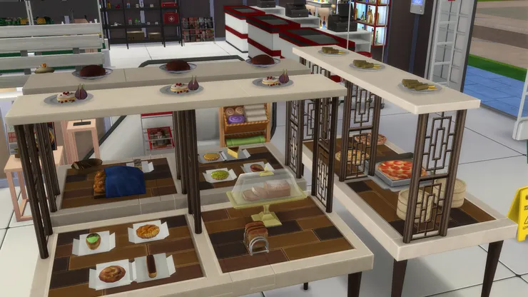 鹹甜各款味道的麵包都有，貴的當然在架子內，而我當然沒有拿。我只拿了特價一袋數個，賣20多元的，一包有好幾款，解決了我的擇困難症。