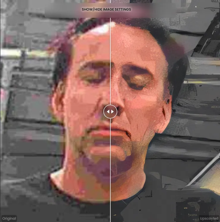 AI 高品質圖片放大