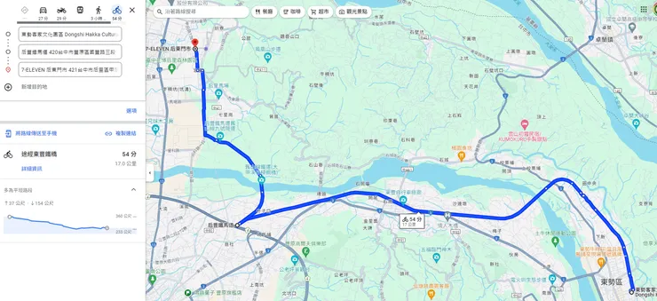 這段就是園道悠哉騎放空騎