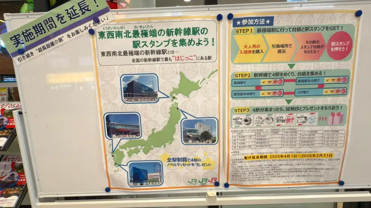 新幹線的四個極點