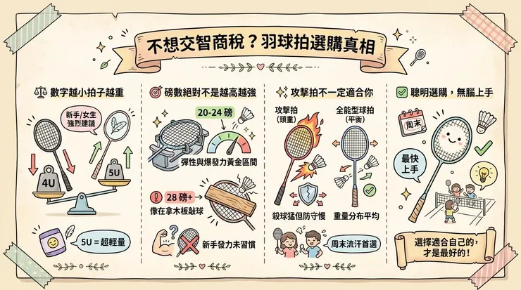 不想交智商稅？羽球拍 選購真相：看穿廠商沒說的那些事