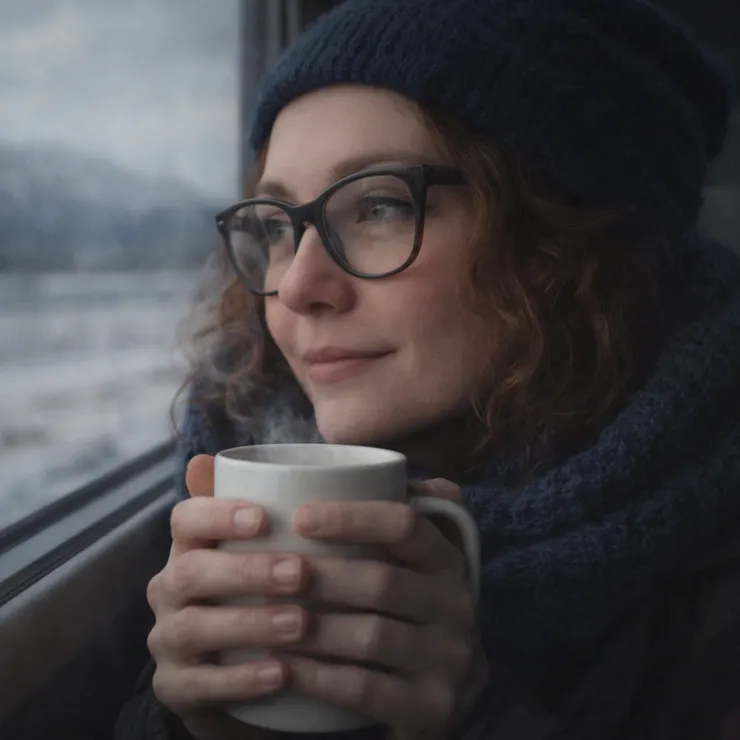 She considers how thoughts travel faster than trains, slipping through borders without passports. 