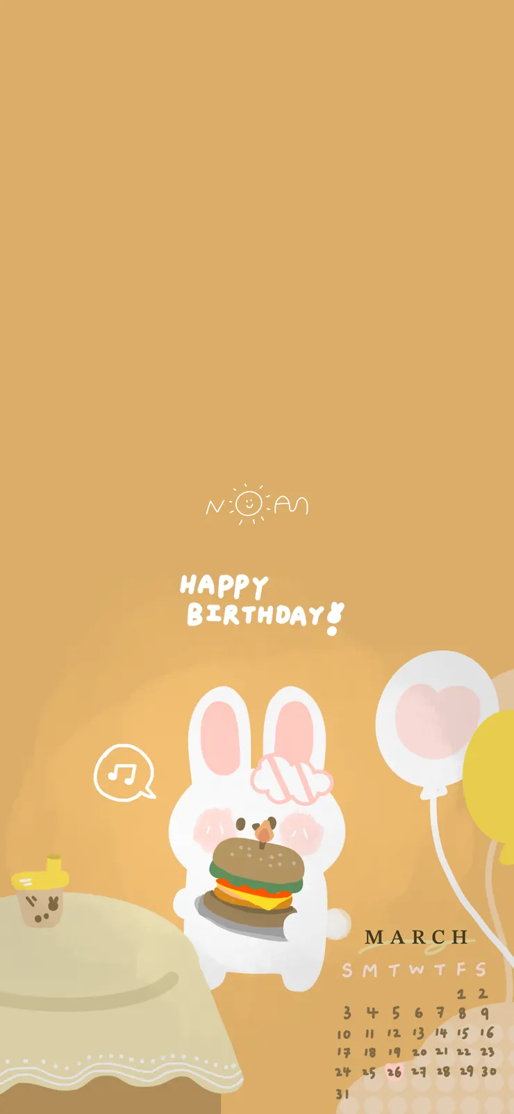 HAPPY BIRTHDAY TO  YOU！