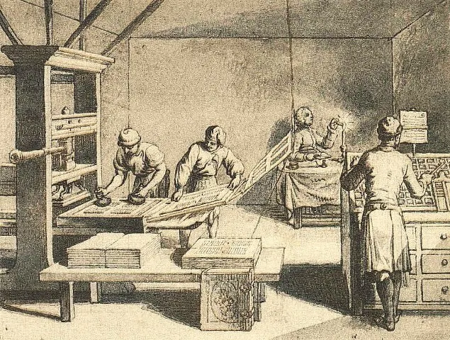 古騰堡印刷術，Source: Daniel Chodowiecki