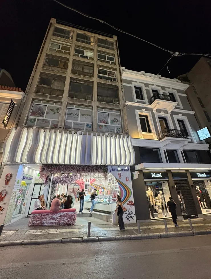 雅典「神話套房」及冰淇淋店夜景