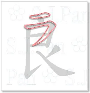 片假名「ラ」的字源是「良」。