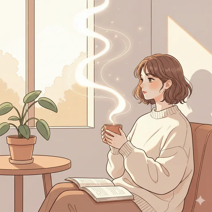 圖示以熱飲的溫度作為隱喻,呈現身體感受如何悄然影響我們對他人的心理評價。〈本封面插圖示意圖由AI協助生成。〉