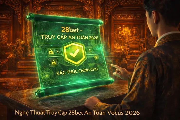 Hướng dẫn xác thực link vào 28bet chính chủ 2026.