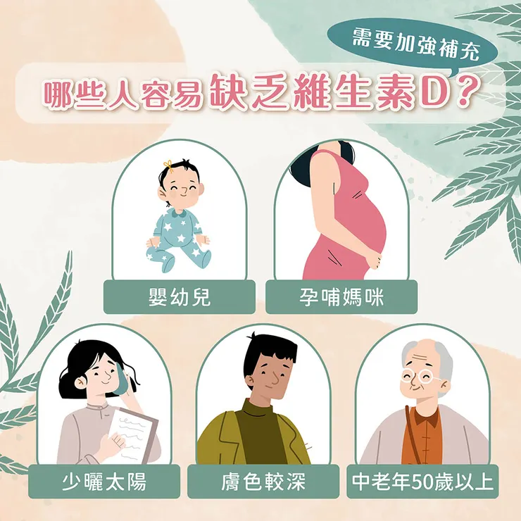 哪些人容易維生素D缺乏