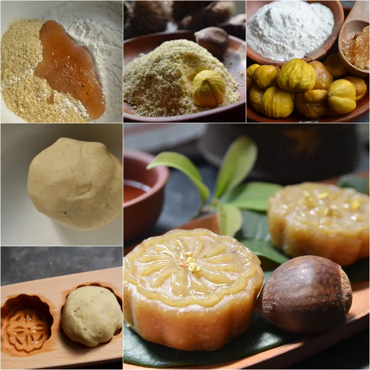 桂花糖蒸新栗粉糕 作法