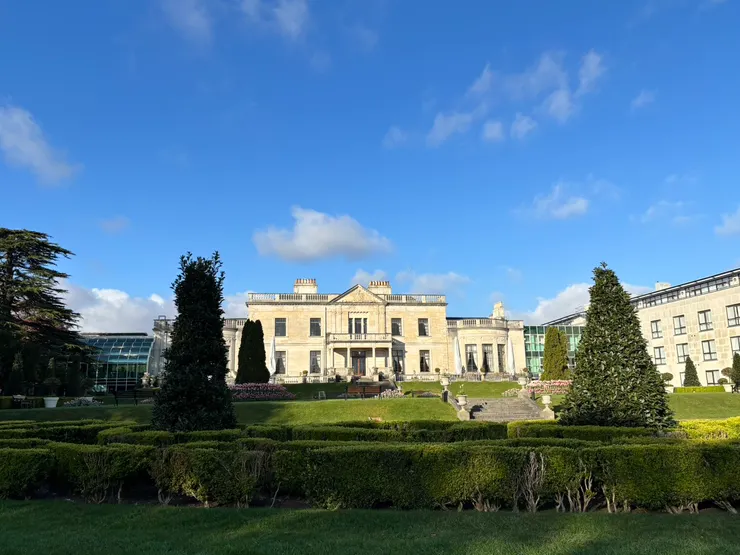 這是飯店的花園，其實我平常也會闖進來坐坐