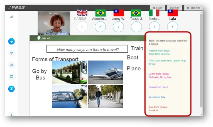 不同國家的學生