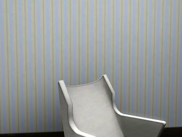 壁紙用了直條花紋，也有正經的感覺。