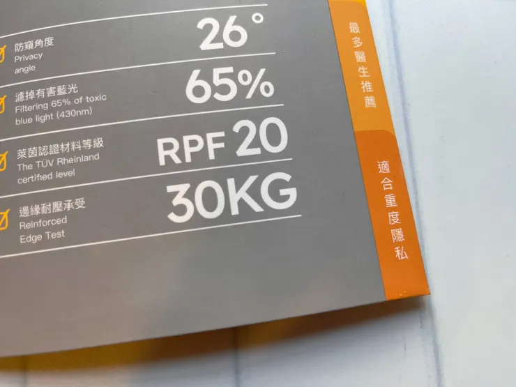 很厲害的實驗數字，敢把數字打出來象徵著絕對的品質自信