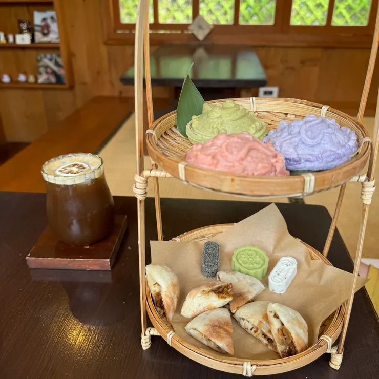 復古雙層點心盤