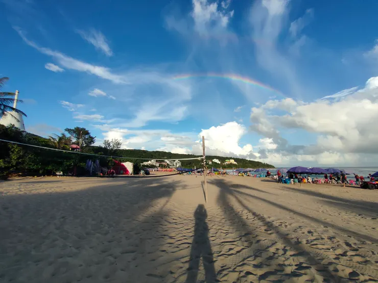 南灣出現兩道彩虹的驚喜