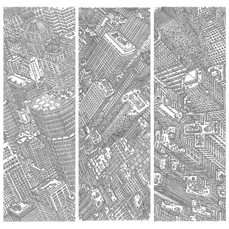 《紐約印象（New York Perceptions）》系列源於《紐約客》的委託，瓦斯科依靠記憶和隨機的視覺印象，呈現出一座扭曲、個人化且奇異的全新城市。