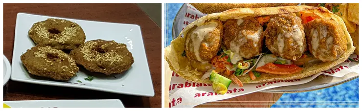 可單吃也可放入大餅內作為三明治食用的Taameya