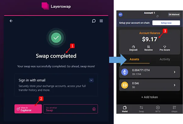 如何使用Braavos錢包?入金/儲值/開通錢包+Layerswap教學