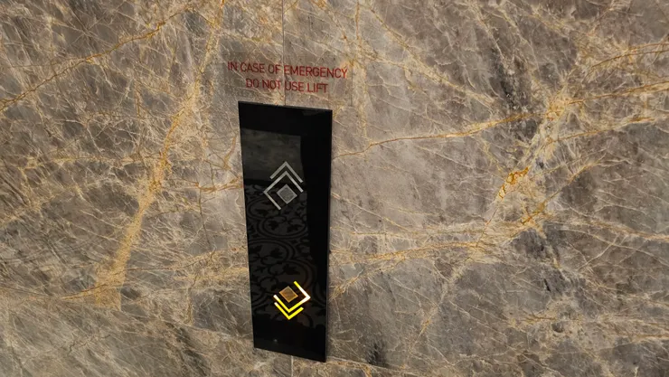 電梯按鍵也很好看!