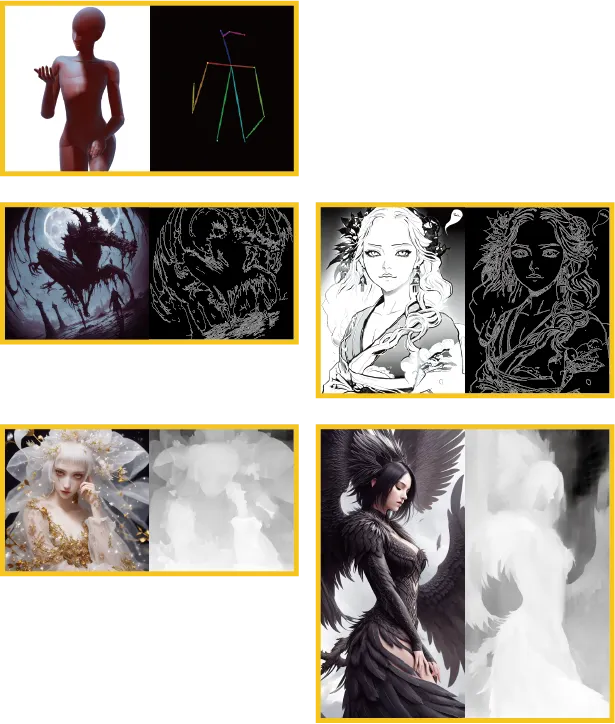 左:參考圖 右:預處理後