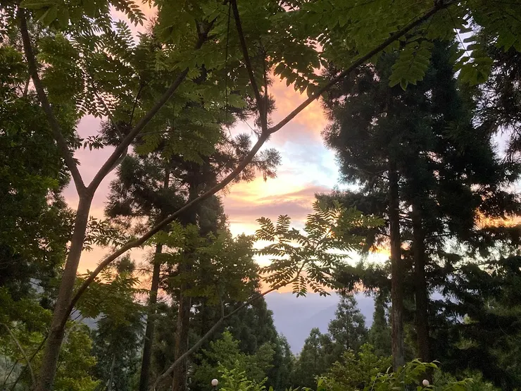 美景來的猝不及防，隨意拍幾張照片就放下相機用雙眼享受一切了