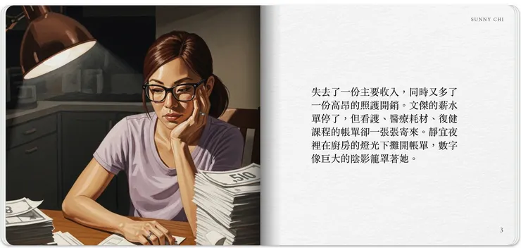 收入中斷了，但需要支付的帳單不斷增加