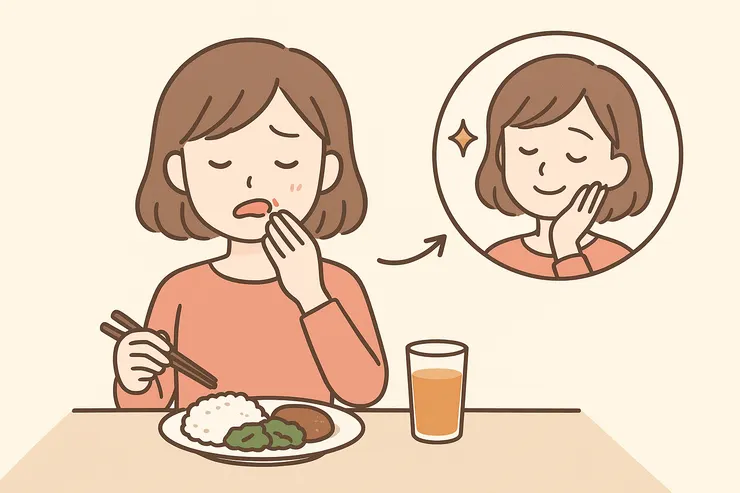 咬到嘴唇這件事