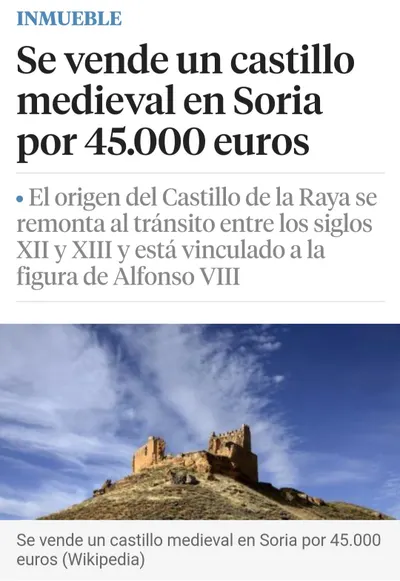 西班牙妙不可言：城堡賣多少