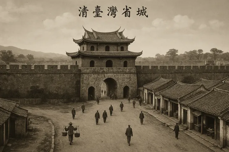 清臺灣省城舊照