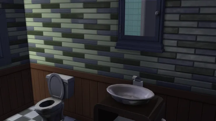 以格子磁磚為基調。