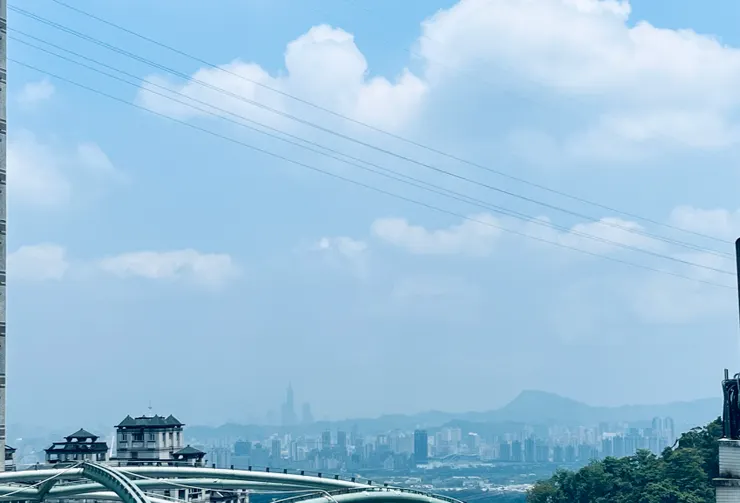 天氣好的話，來二叭子植物園的途中，俯瞰臺北市不是問題！