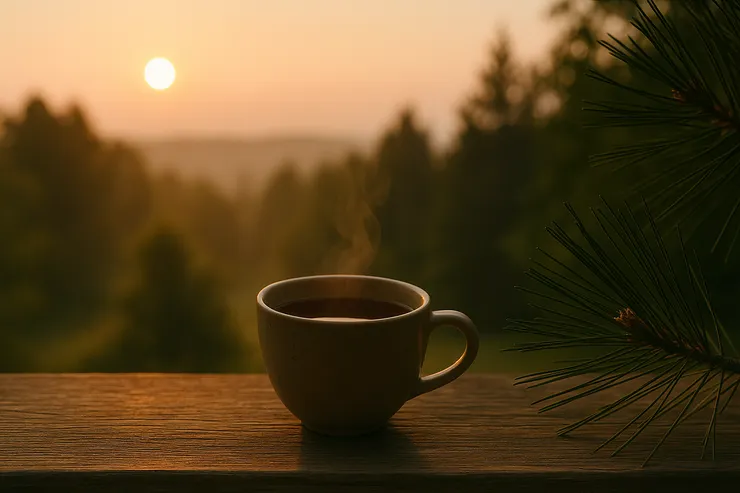 一杯茶靜享那美麗的「早安」問候