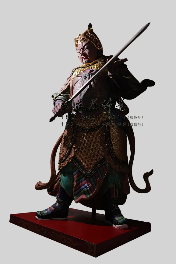 王將軍彩繪神像右側照