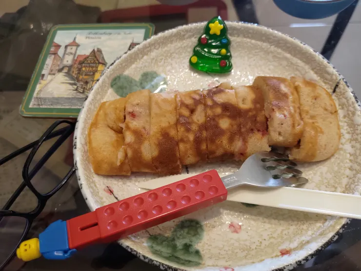 聖誕樹軟糖+蛋餅（草莓口味）