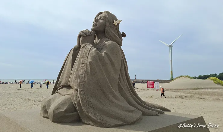 ▲2025苗栗「通霄沙雕藝術節」逍遙沙城/圖片來源：Betty's Jump Diary