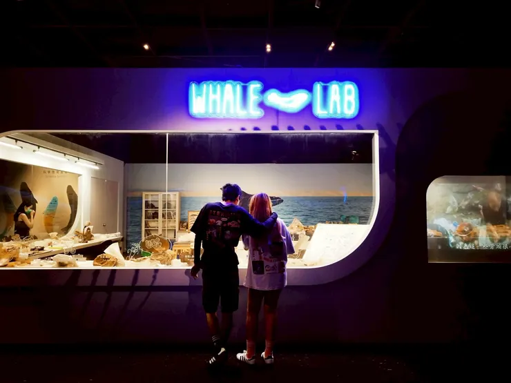 鯨豚清修實驗室---實驗室展示著各部位的骨頭