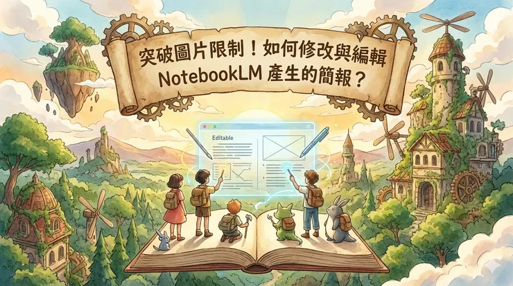 突破圖片限制！如何修改與編輯 NotebookLM 產生的簡報？
