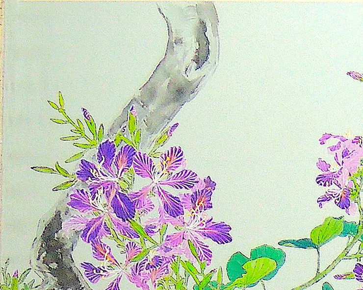 〈紫荊花開〉局部－枝幹