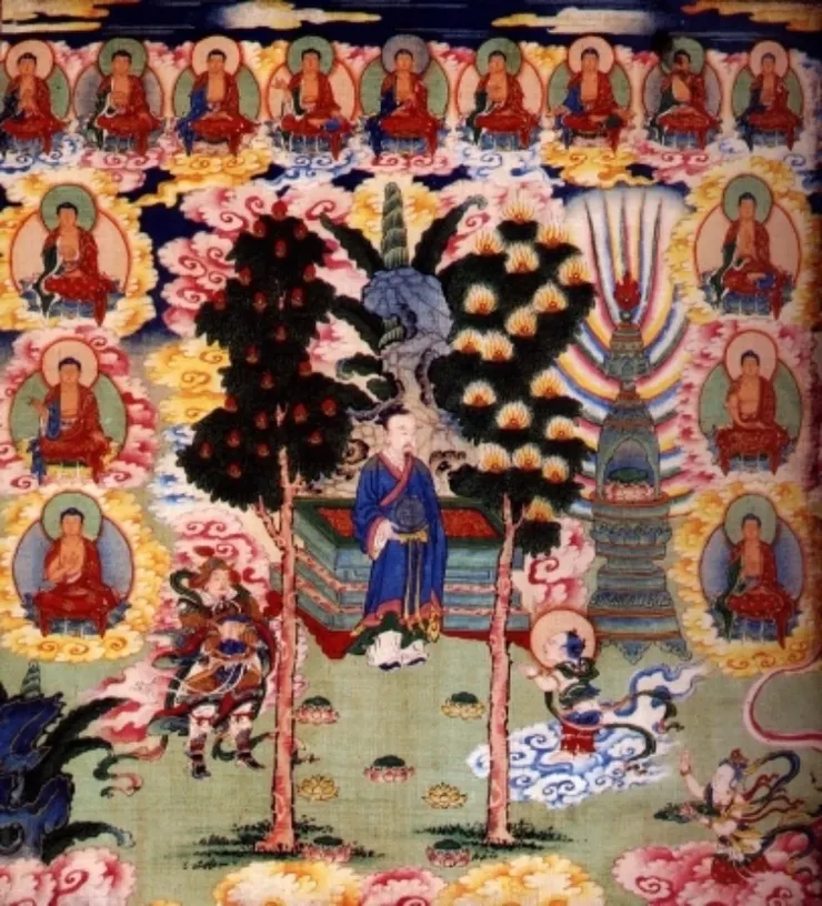 善財童子 拜鞞瑟胝羅居士