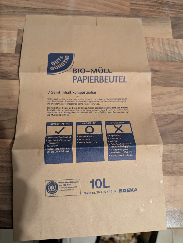 專放廚餘的紙袋