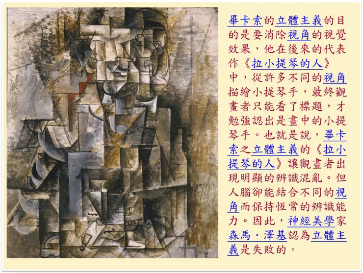 (圖片來源:《拉小提琴的人》畢卡索)