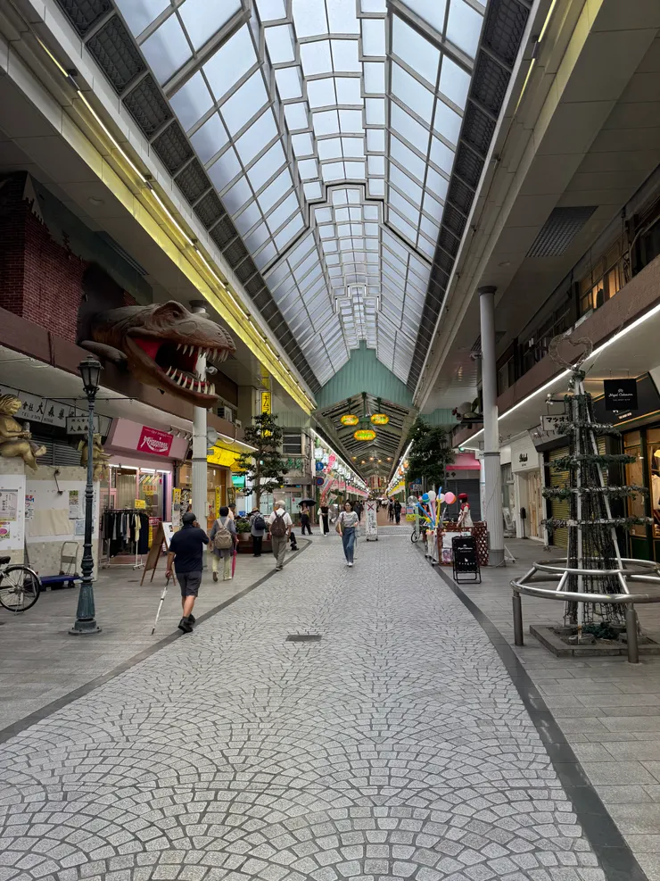 岡山的商店街，很有懷舊風